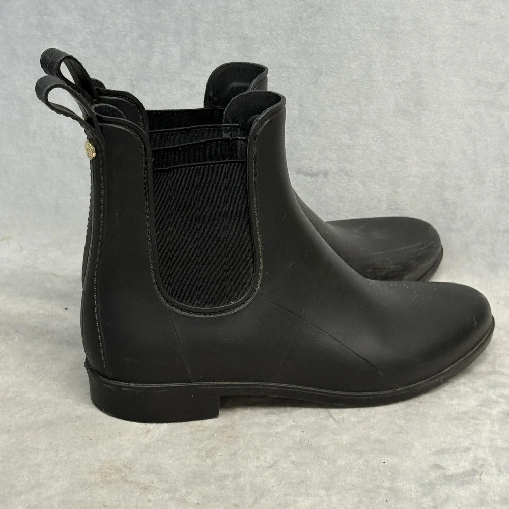 Sam Edelman Boots Womens Size 8 Black Chelsea Tinsley Waterproof Rain Ankle